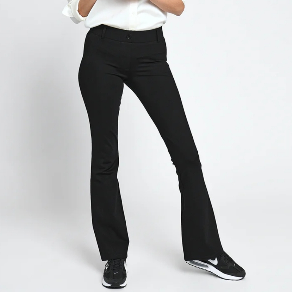 Betabrand petite classic yoga bootcut dress pants
